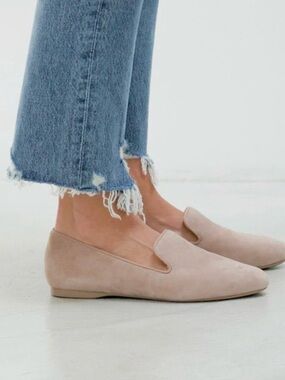 Birdies Tan Suede Starling Flats Loafers Shoes